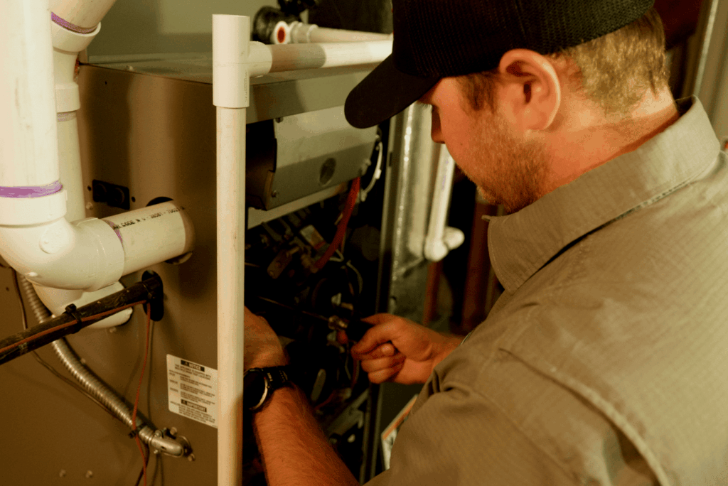 Bluflame tech checking furnace 3